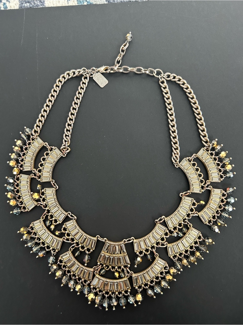 BADGLEY MISCHKA BEADED (Blue/Gray/Gold Hues) Necklace